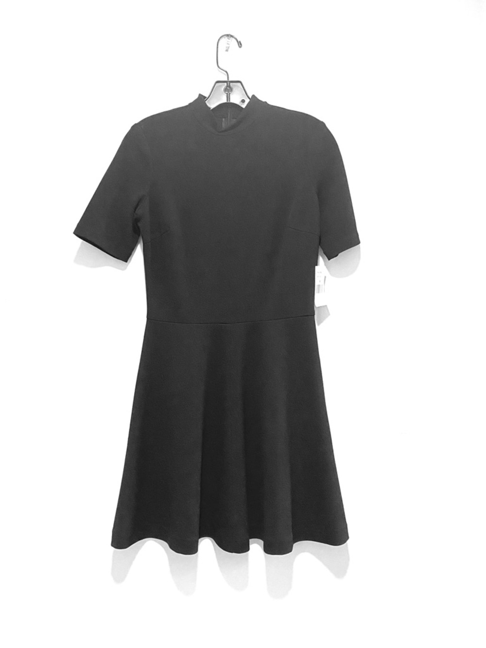 NWT Alexia Admor Black Short-Sleeve Fit-and-Flare Mini Dress Size S